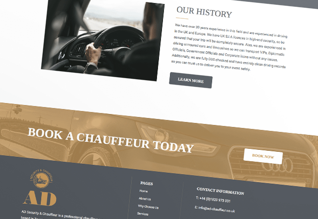 Chauffeur Business Website