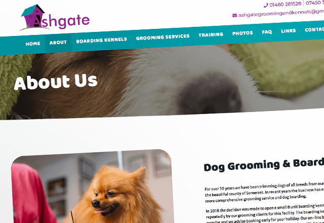 Ashgate grooming Dog Grooming Company Website