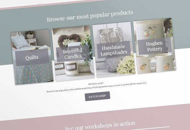 Fallow and Fern Soft Furnishings e-Commerce Website