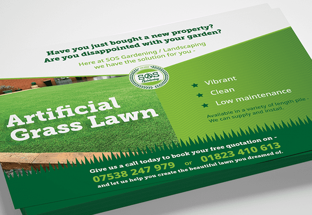 SOS Gardening Service Postcards