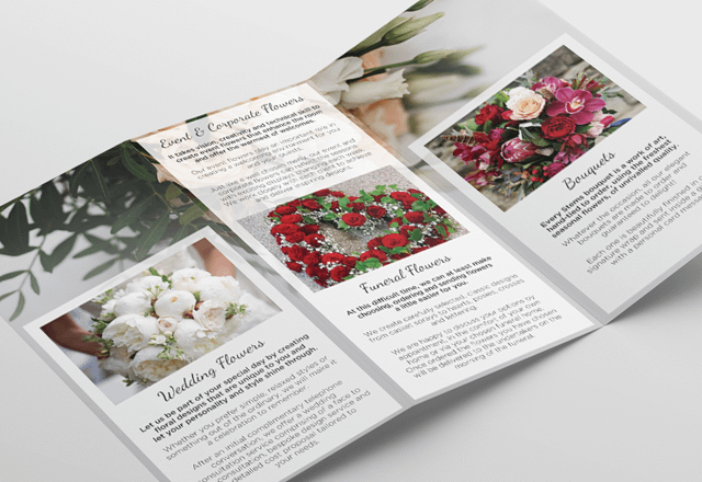 Stems Trifold leaflet