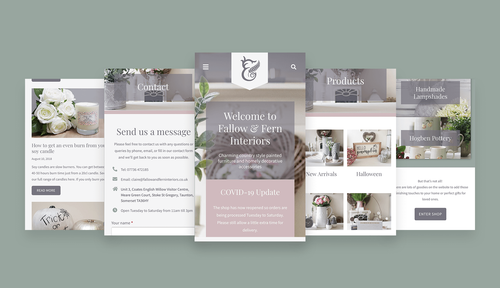 Fallow & Fern - Mobile Screens