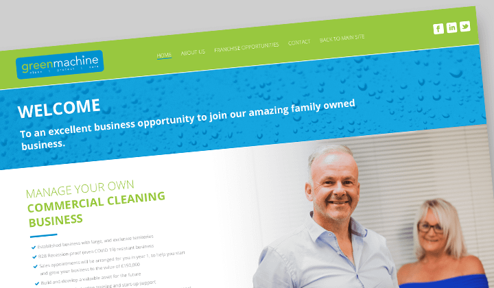 Green machine - Franchise Website