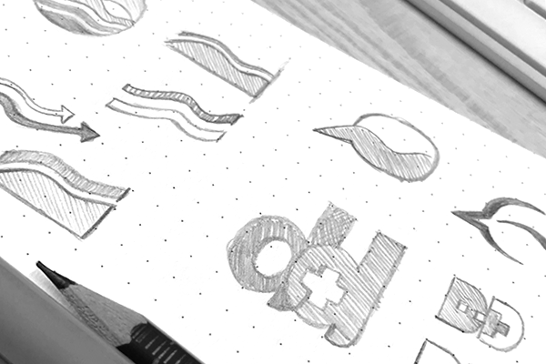 Meddcare Logo - Process Sketches