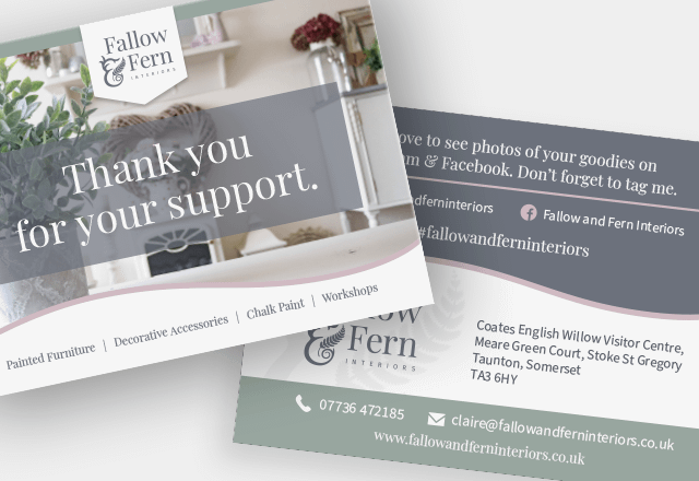 Thank you card - Portfolio Image
