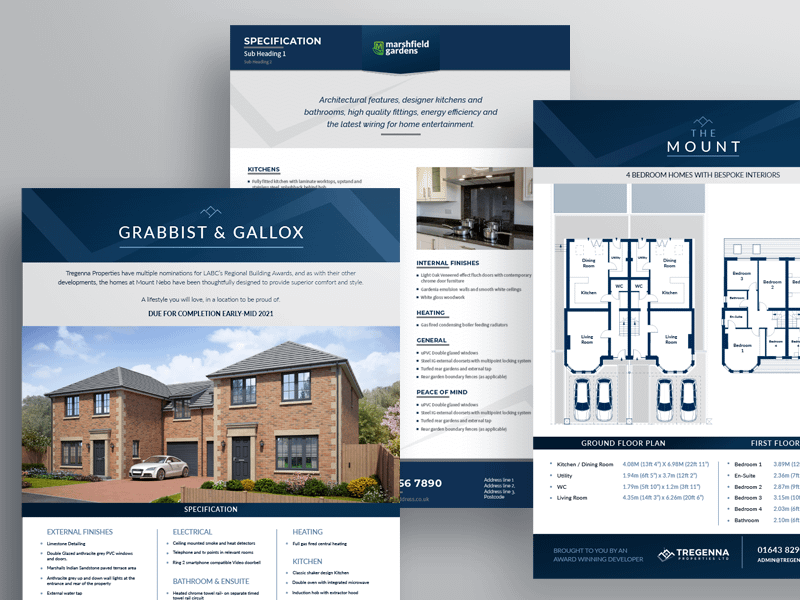Tregenna Properties Ltd - Specification Sheets